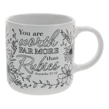 Worth Far More than Rubies Ceramic Coloring Mug