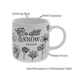 Be Still and Know Ceramic Coloring Mug