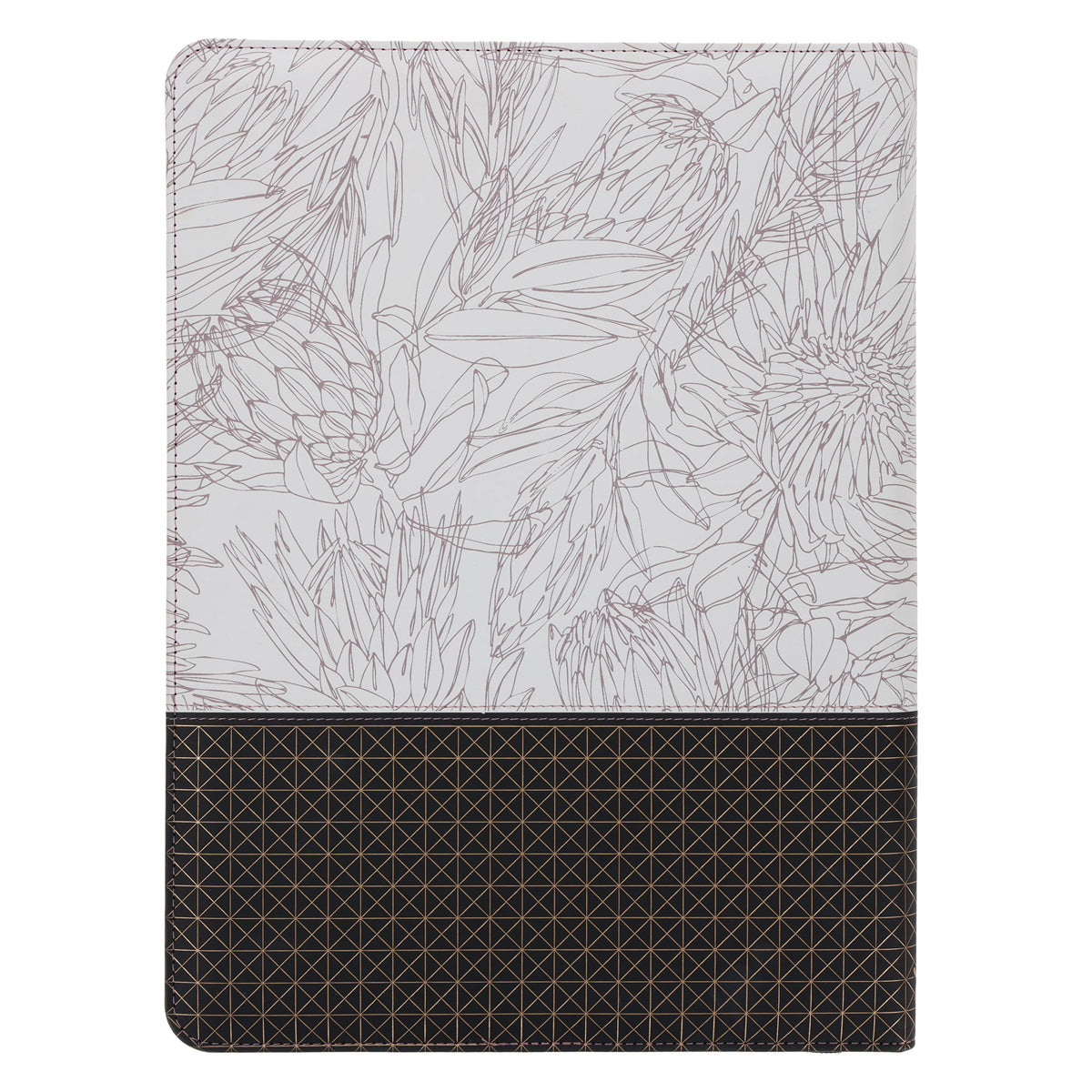 Seek First Protea Faux Leather Executive Portfolio Folder with Zip