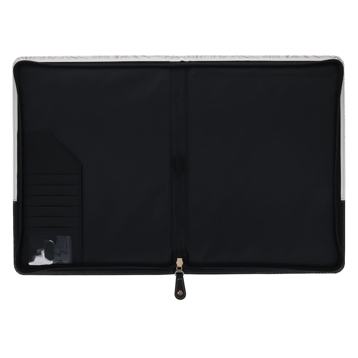 Seek First Protea Faux Leather Executive Portfolio Folder with Zip