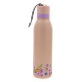 Be Still and Know Floral Peach Stainless Steel Water Bottle