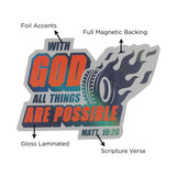 With God All Things Are Possible Magnet