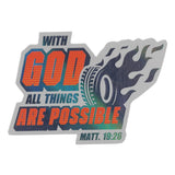 With God All Things Are Possible Magnet