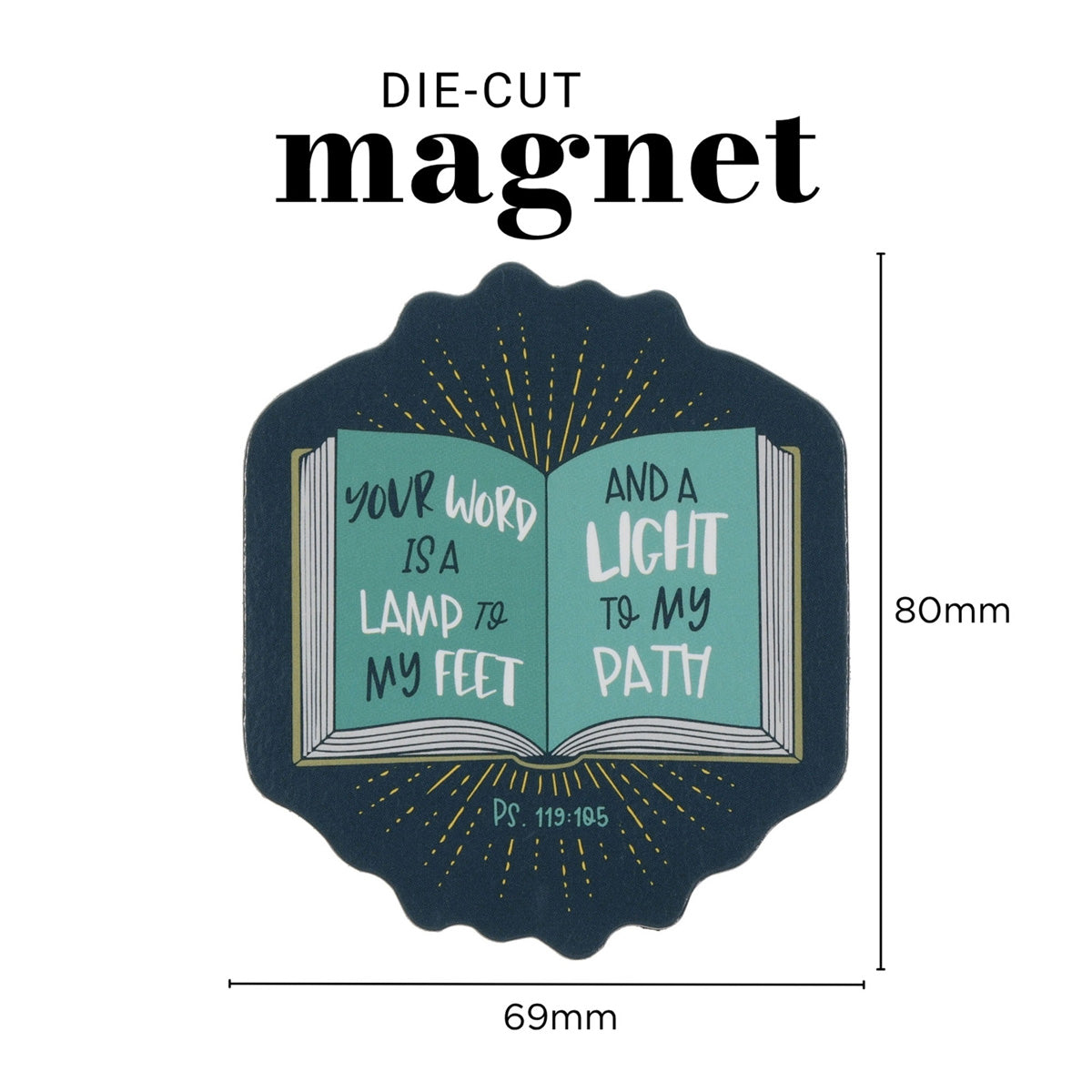 Your Word Is a Lamp to My Feet and a Light to My Path Magnet with a Message