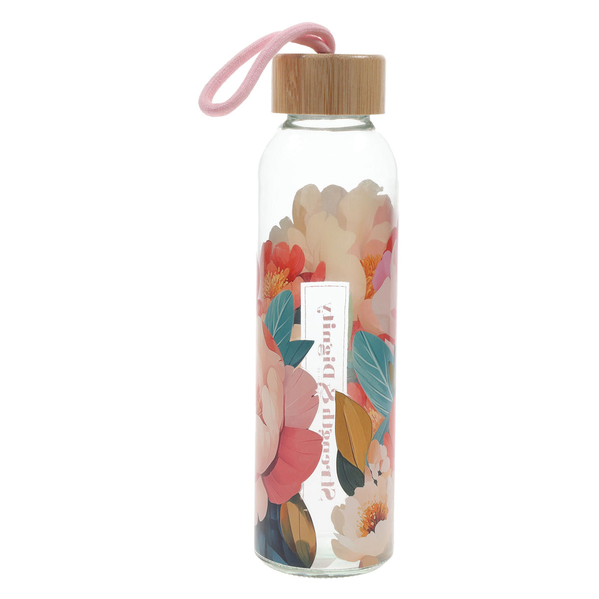 Strength & Dignity Glass Waterbottle