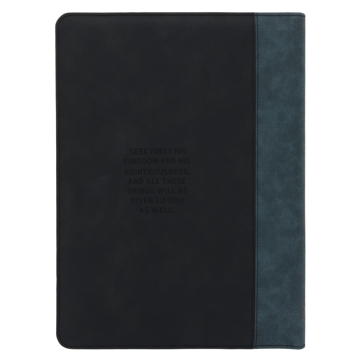 Seek First the Kingdom of God Faux Leather Executive Portfolio with Zip