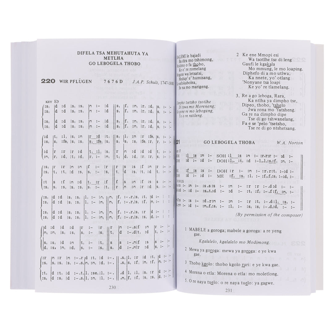 Anglican Setswana Hymnal with Tunes Tonic Solfa Edition (Paperback)