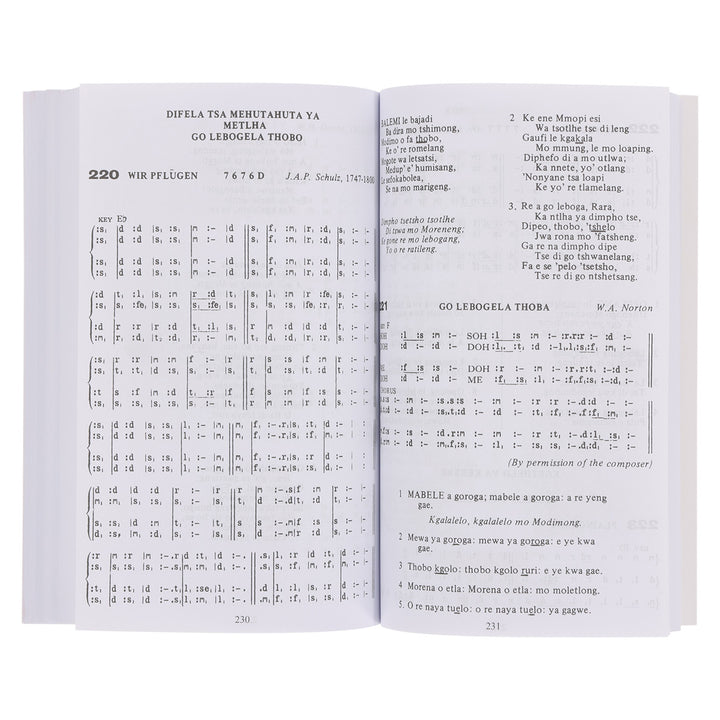 Anglican Setswana Hymnal with Tunes Tonic Solfa Edition (Paperback)