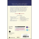 NIV Navy Imitation Leather Premium Gift Bible Red Letter Comfort Print