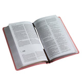 NIV Pink / Brown Imitation Leather Premium Gift Bible Red Letter Comfort Print