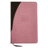 NIV Pink / Brown Imitation Leather Premium Gift Bible Red Letter Comfort Print