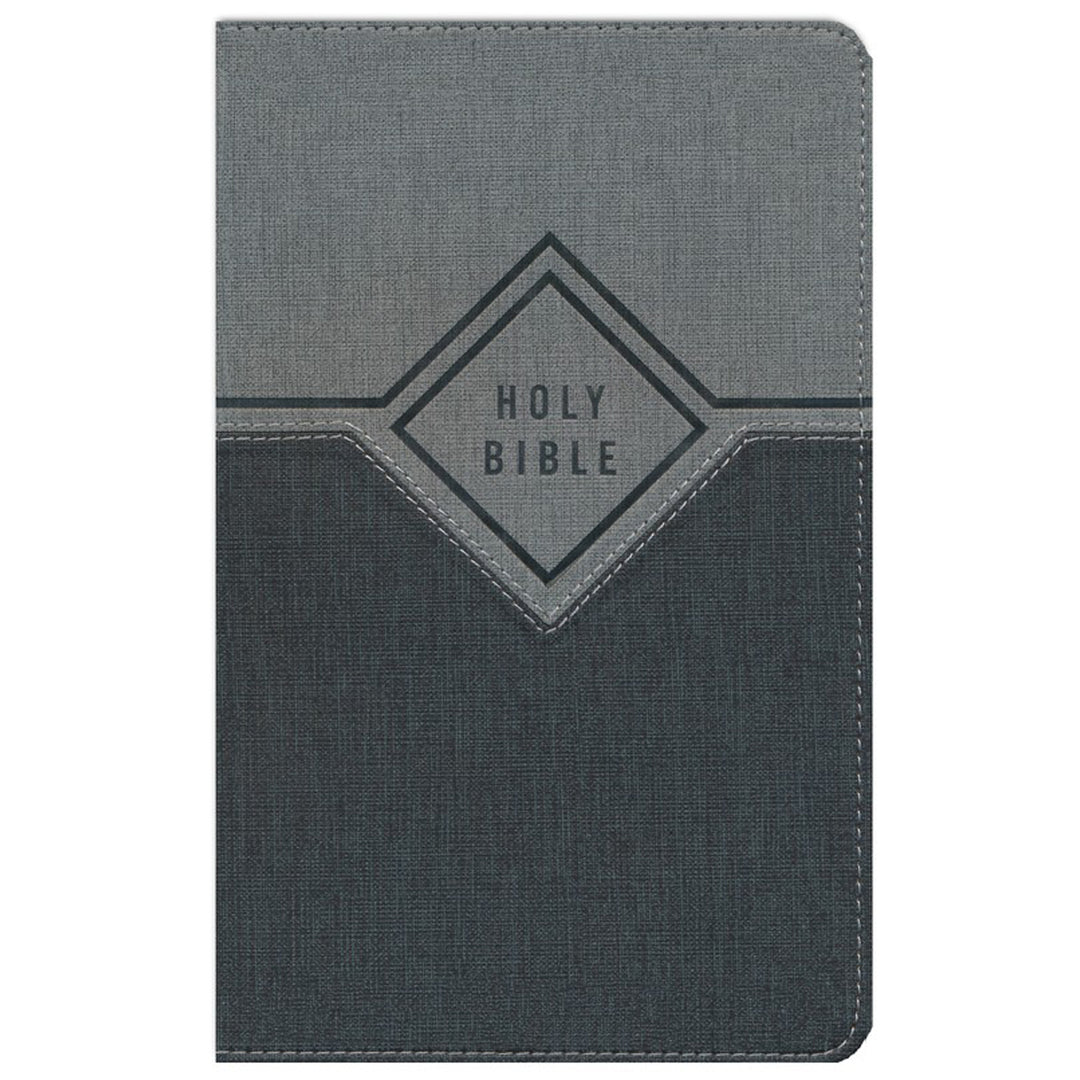 NIV Black / Gray Imitation Leather Premium Gift Bible Red Letter Comfort Print