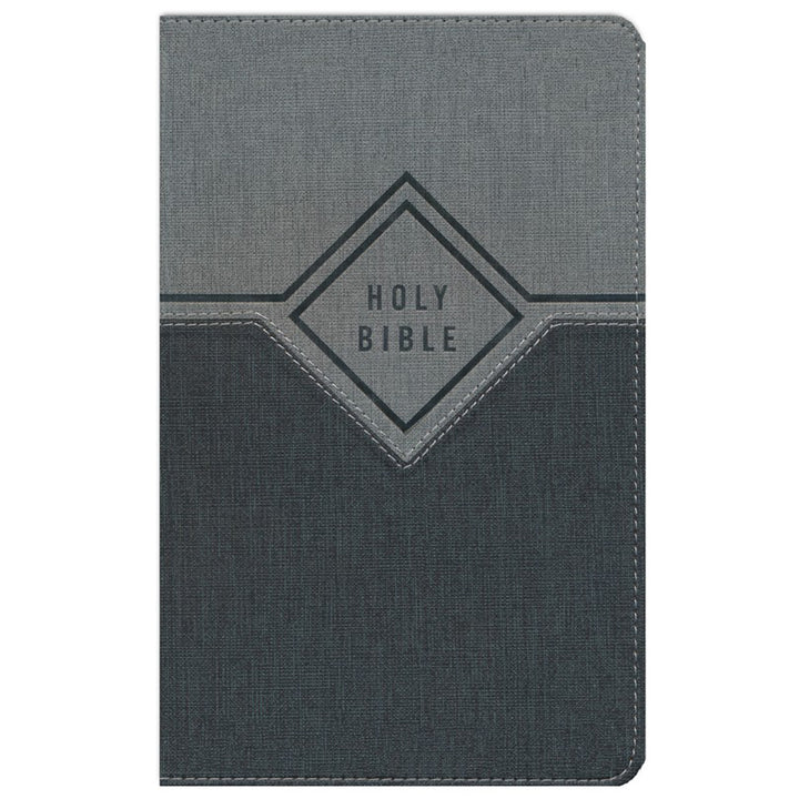 NIV Black / Gray Imitation Leather Premium Gift Bible Red Letter Comfort Print