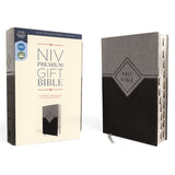 NIV Premium Gift Red Letter Indexed Black / Gray (Comfort Print)(Imitation Leather)