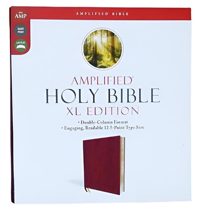 Amplified Holy Bible XL Edition Burgundy (Imitation Leather With Ribbon Markers)