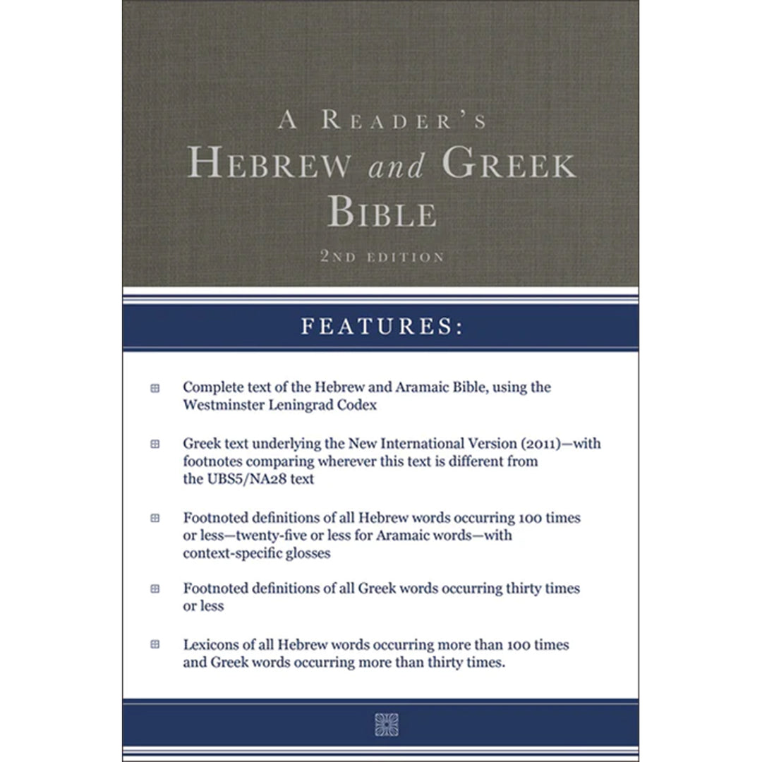A Reader's Hebrew And Greek Bible (Hardcover)
