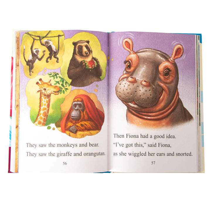 Fiona the Hippo Bulk 4-Books-in-1 Beginning Reader Collection (Hardcover)