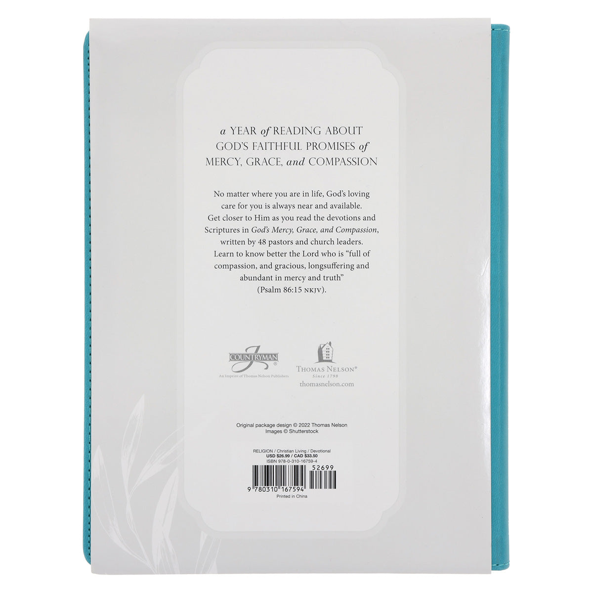 God's Mercy Grace and Compassion - MyDaily Devotional (Imitation Leather)