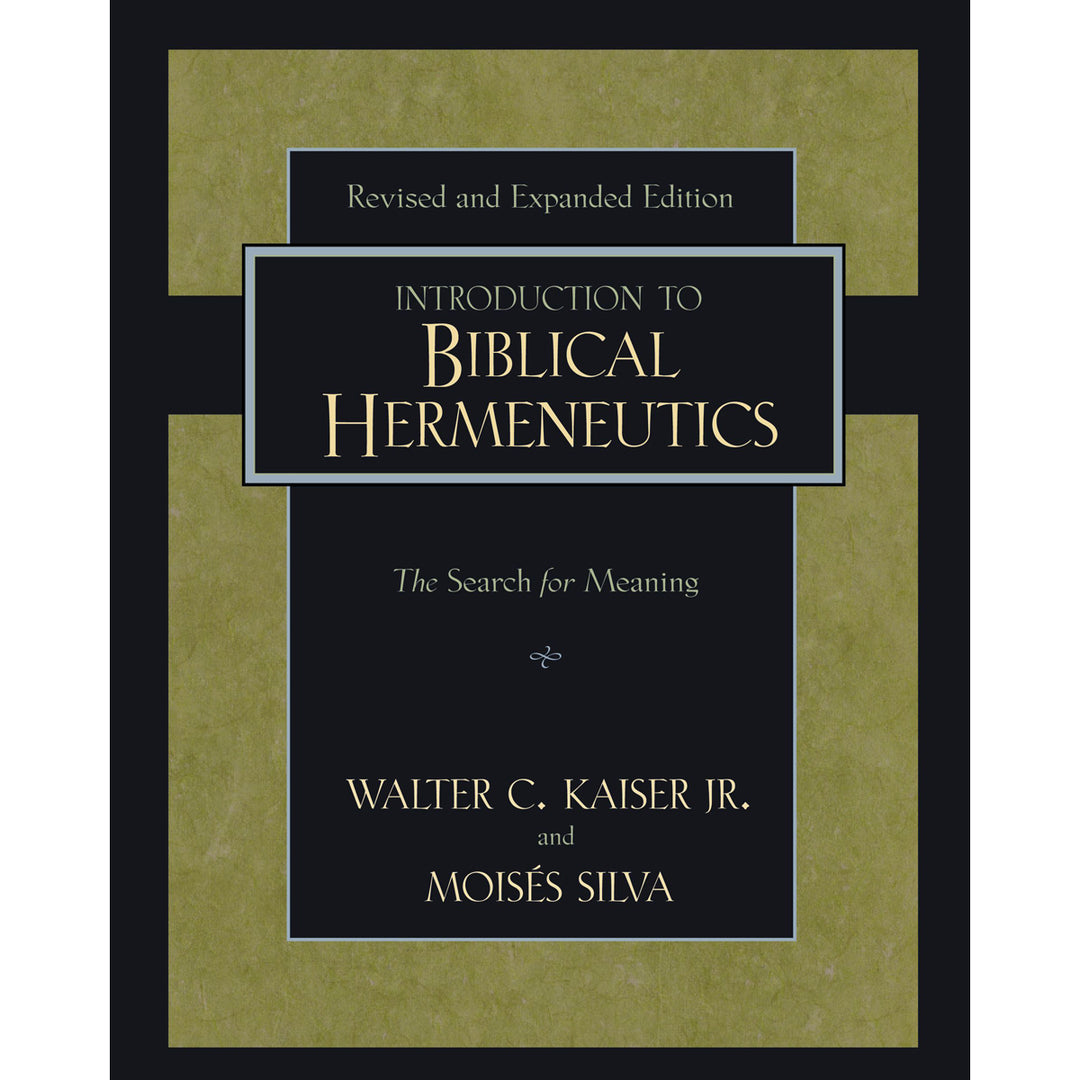 Introduction To Biblical Hermeneutics (Hardcover)