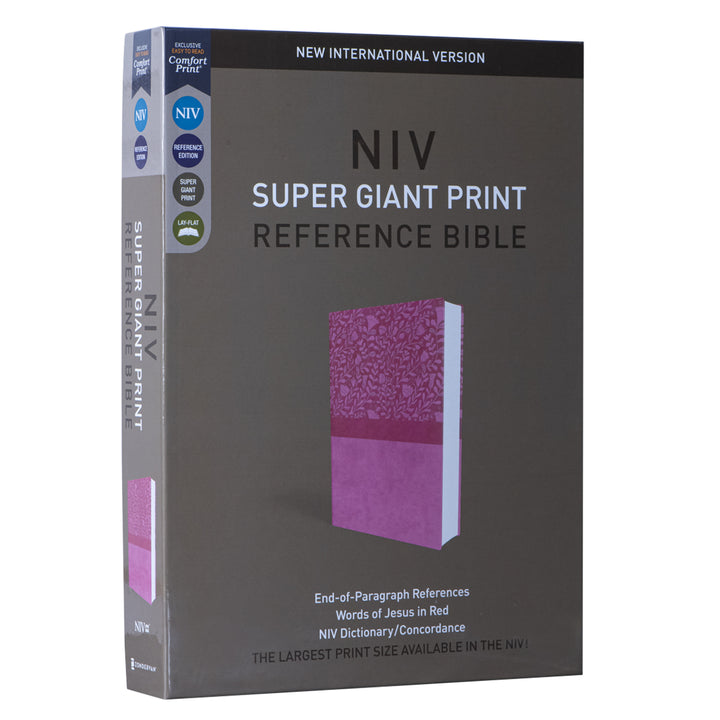 NIV Reference Bible Red Letter Super Giant Print Pink (Imitation Leather)