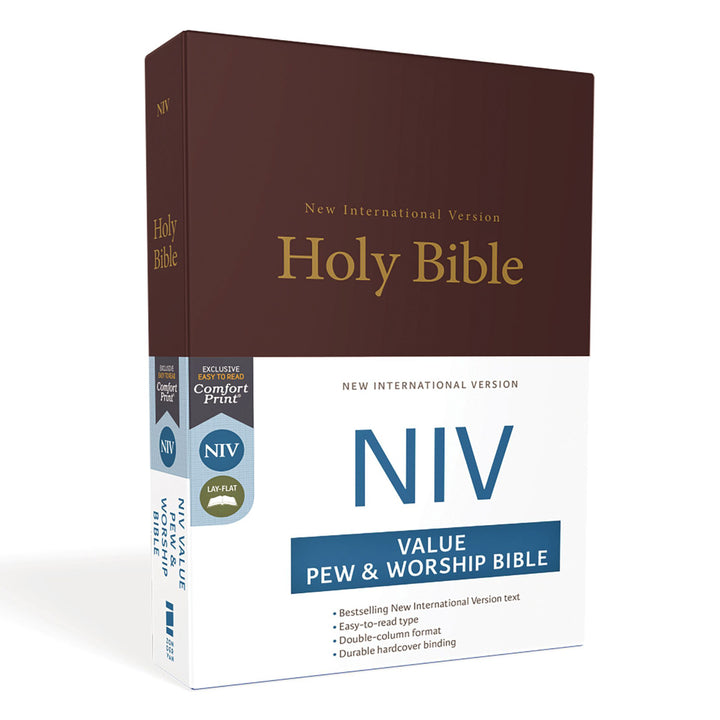 NIV Burgundy Hardcover Value Pew & Worship Bible