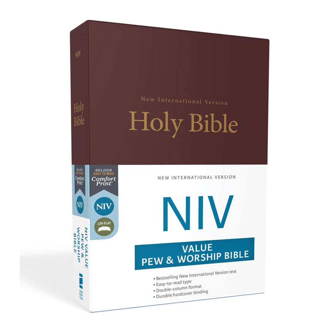 NIV Burgundy Hardcover Value Pew & Worship Bible