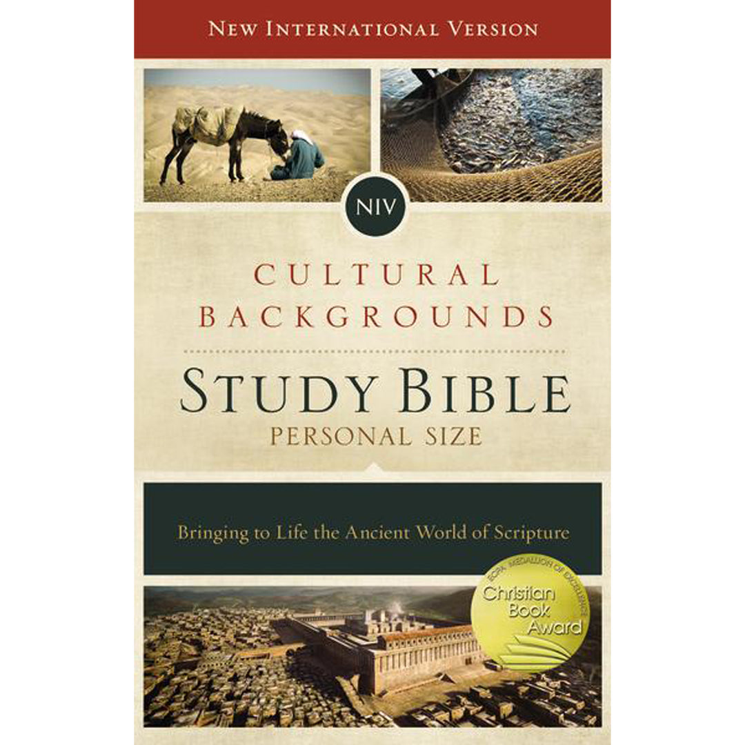 NIV Cultural Backgrounds Study Bible Red Letter Edition Personal Size (Hardcover)