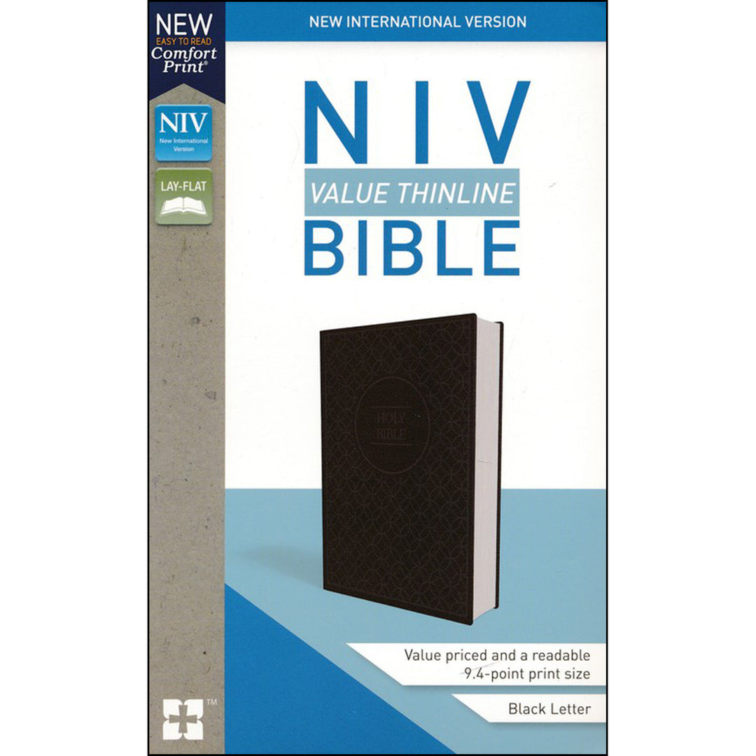 NIV Value Thinline Bib Gray / Black (Comfort Print)(Imitation Leather)