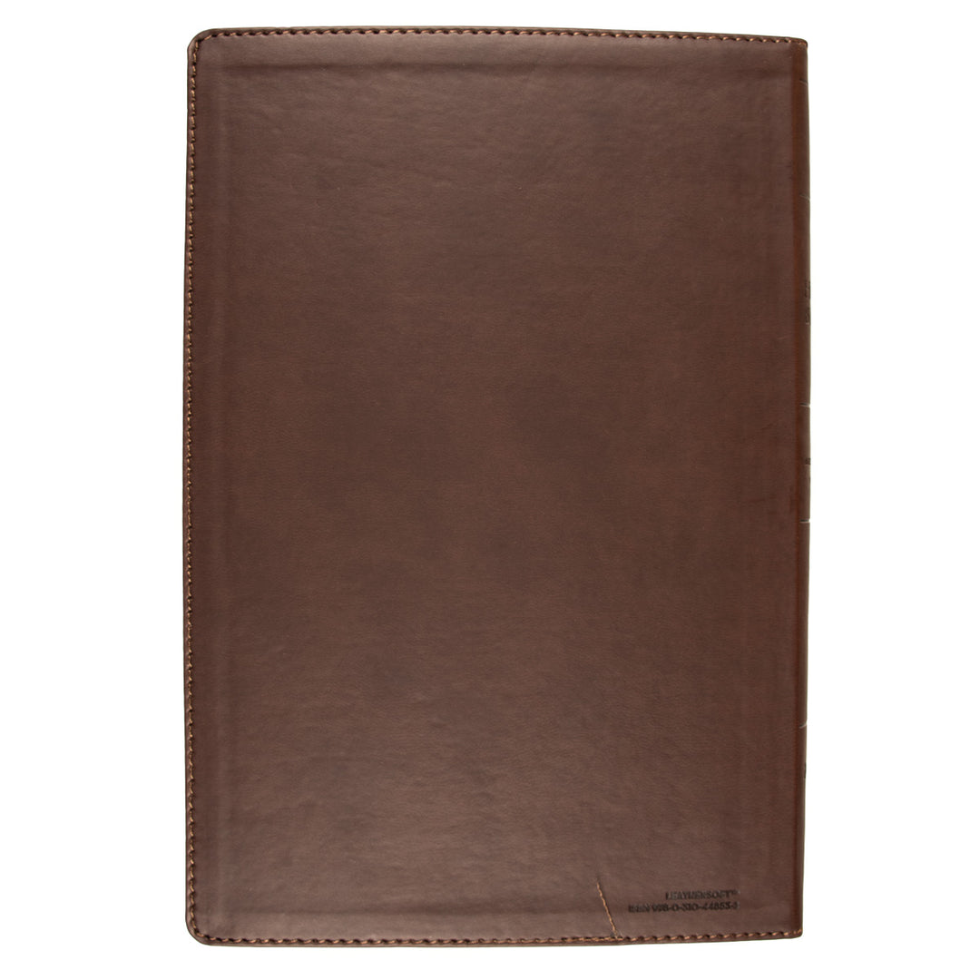 NIV Brown Faux Leather Value Thinline Bible Large Print (Comfort Print)