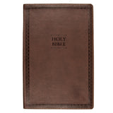 NIV Brown Faux Leather Value Thinline Bible Large Print (Comfort Print)