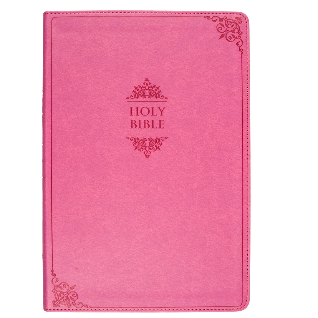 NIV Value Thinline Bible Large Print Pink (Comfort Print)(Imitation Leather)