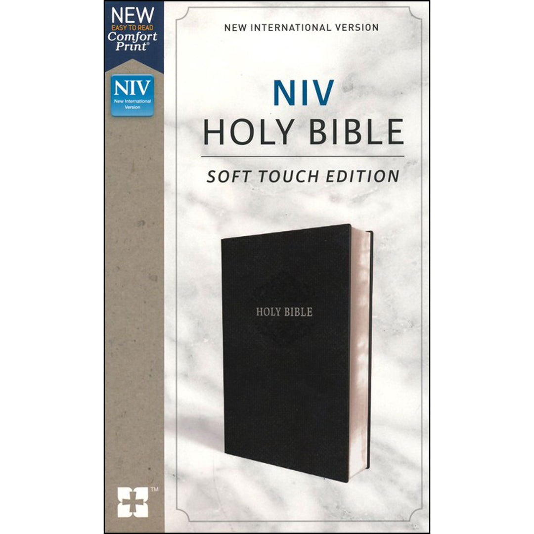 NIV Holy Bible Soft Touch Edition Black (Comfort Print)(Imitation Leather)