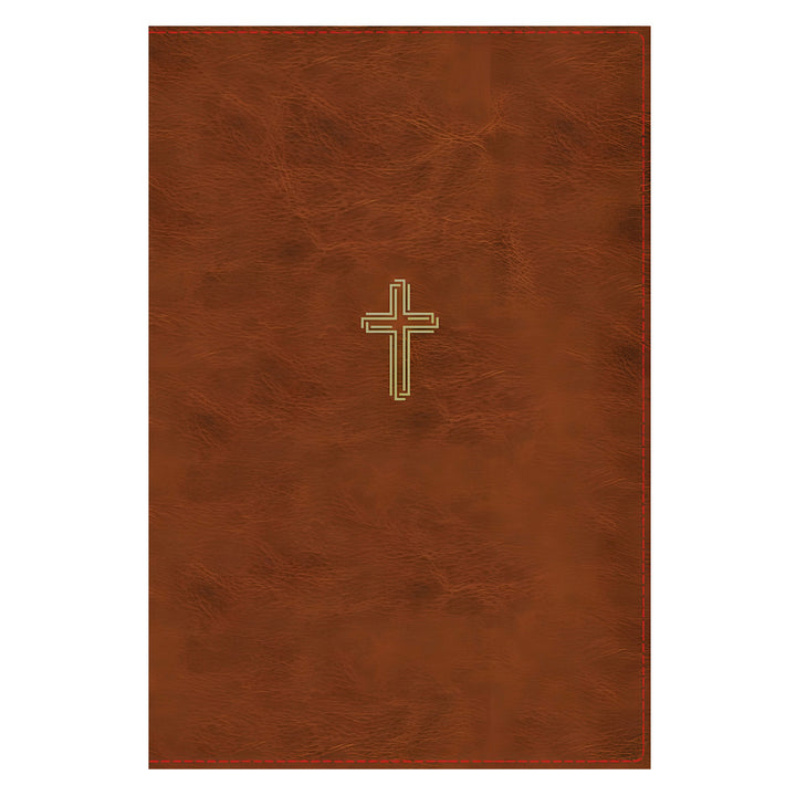 NASB Brown Imitation Leather 1995 Ed Thinline Bible Red Letter Comfort Print