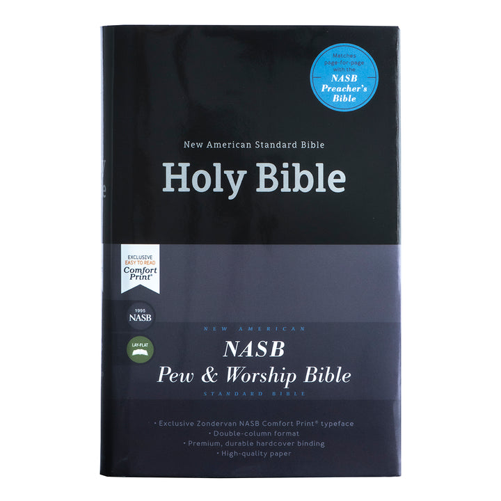 NASB Pew And Worship Bible (1995) Black (Comfort Print)(Hardcover)