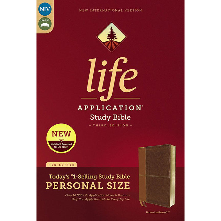 NIV Life Application Study Bible 3rd Edition P / Size Red Let Brown (Imitation Leather)