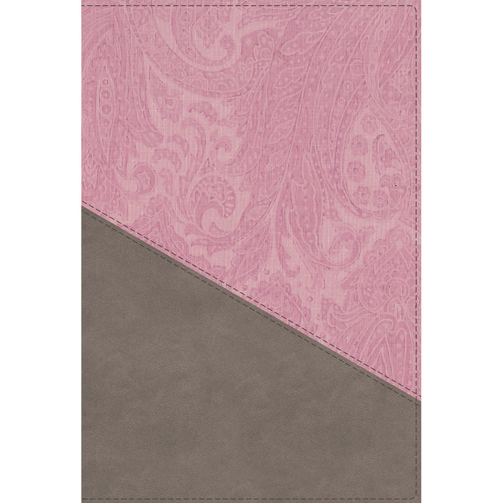 NIV Personal Size Bible Large Print Pink / Gray (Comfort Print)(Imitation Leather)