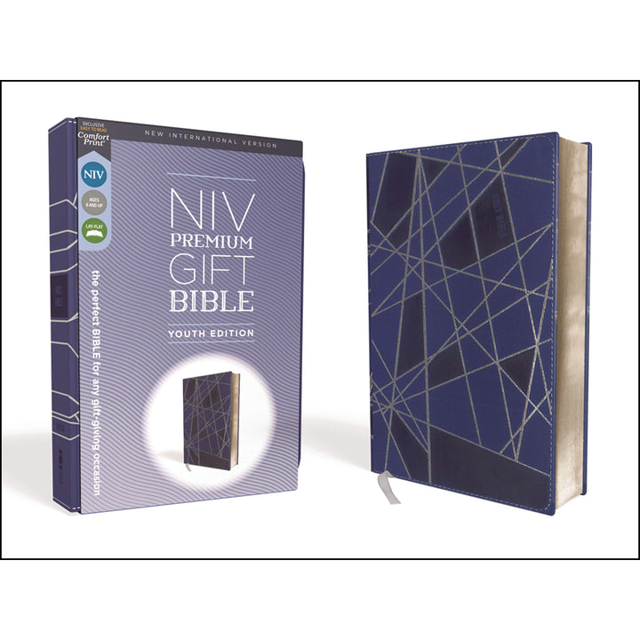 NIV Premium Gift Bible Youth Red Letter Blue (Comfort Print)(Imitation Leather)