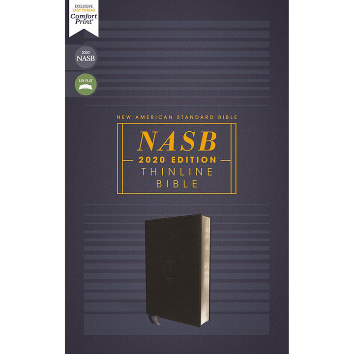 NASB (2020) Thinline Red Letter Bible Black (Comfort Print)(Imitation Leather)