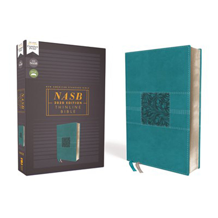 NASB (2020) Thinline Red Letter Bible Teal (Comfort Print)(Imitation Leather)