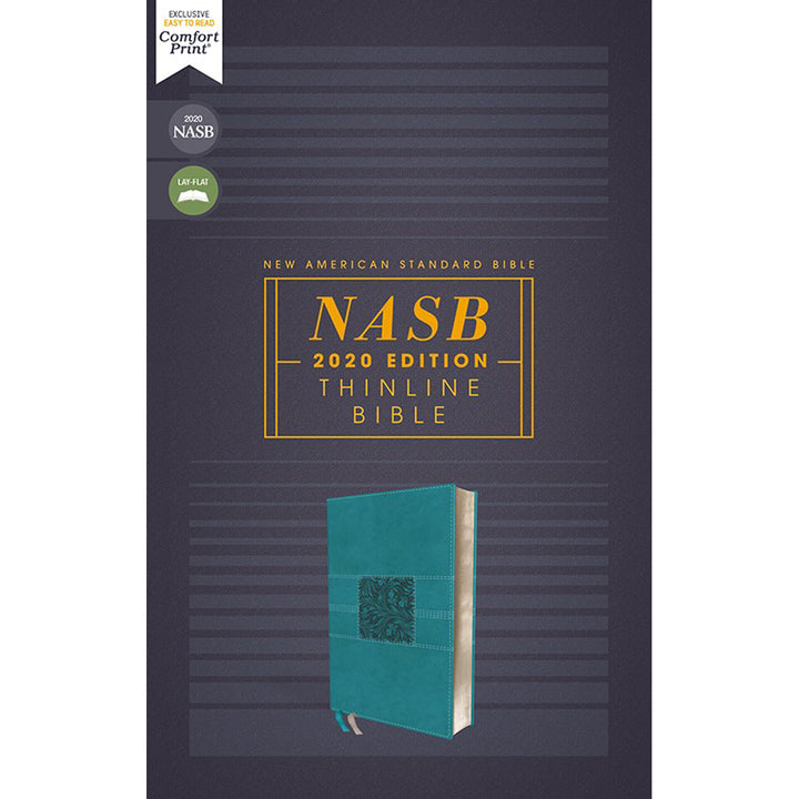 NASB (2020) Thinline Red Letter Bible Teal (Comfort Print)(Imitation Leather)