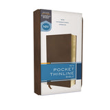 NIV Thinline Pocket Bible Red Letter Brown (Imitation Leather)