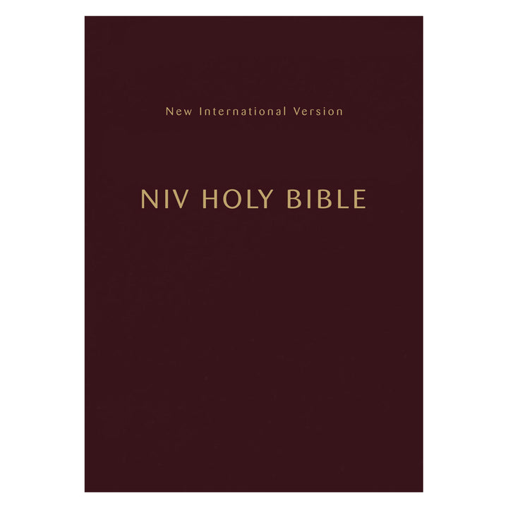 NIV Holy Bible Compact Burgundy Comfort Print (Paperback)