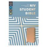 NIV Tan Imitation Leather Personal Size Student Bible Comfort Print 
