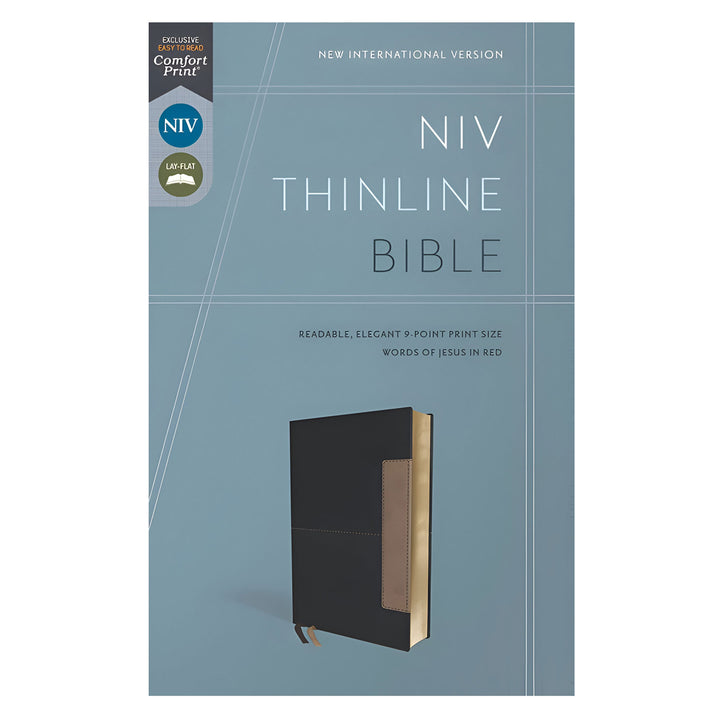 NIV Blue Imitation Leather Thinline Bible Comfort Print