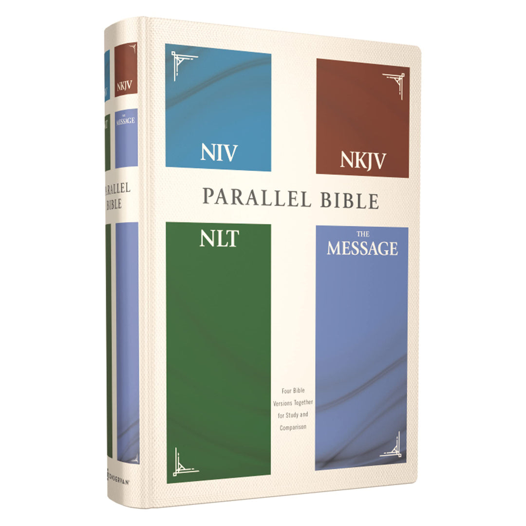 NIV, NKJV, NLT, The Message Contemporary Comparative Parallel Bible (Hardcover)