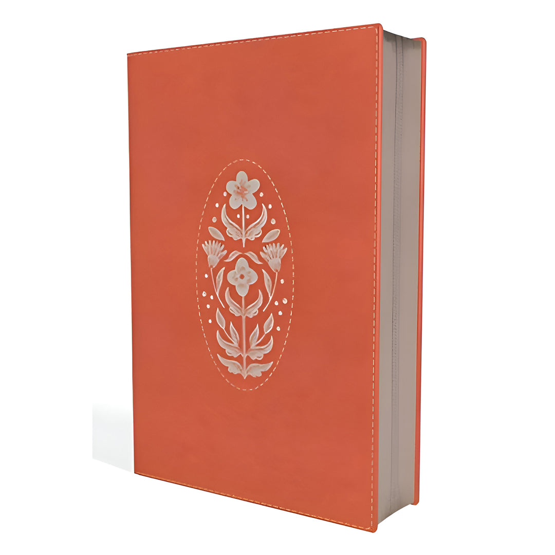 NIV Coral Imitation Leather Thinline Bible Comfort Print Zippered