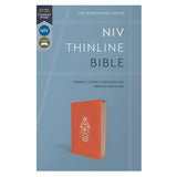 NIV Coral Imitation Leather Thinline Bible Comfort Print Zippered