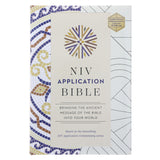 NIV Multi-Cream Hardcover Application Bible Red Letter Comfort Print