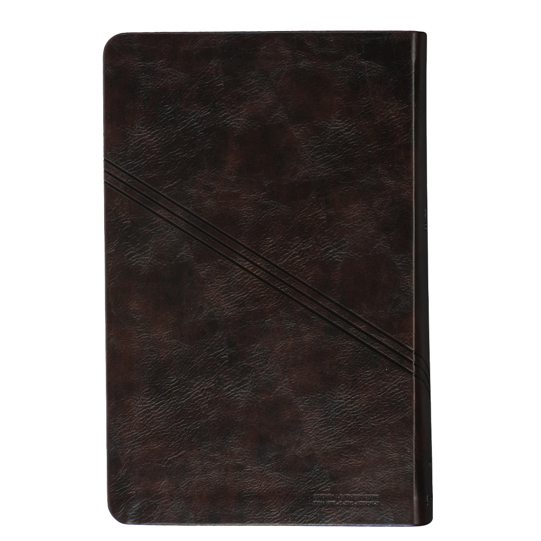 NIV Brown Faux Leather Personal Size Bible Giant Print