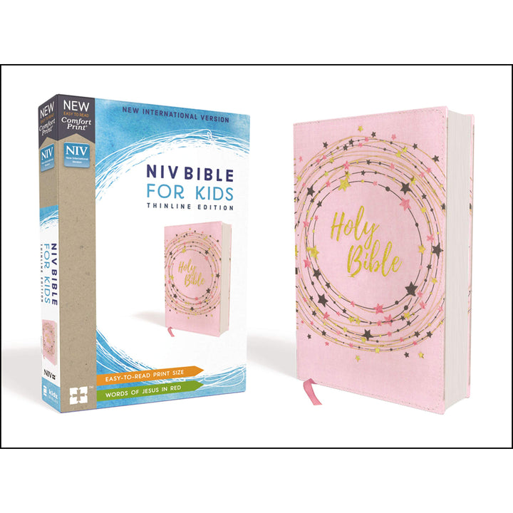 NIV Bible For Kids Red Letter Edition Pink / Gold (Comfort Print)(Paperback)